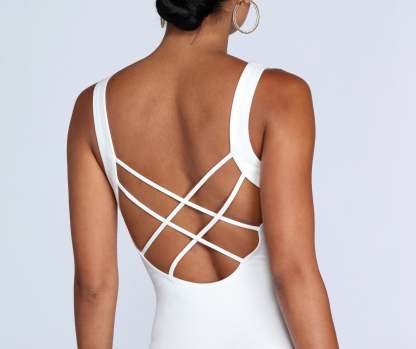 Curve Crush Cross-Back Dress - Lady Occasions