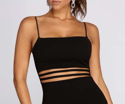 Cut Out The Drama Mini Dress - Lady Occasions