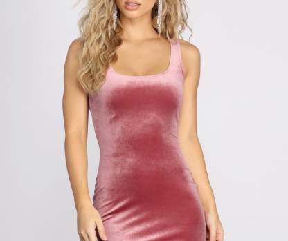 Oh So Velvet Mini Dress - Lady Occasions