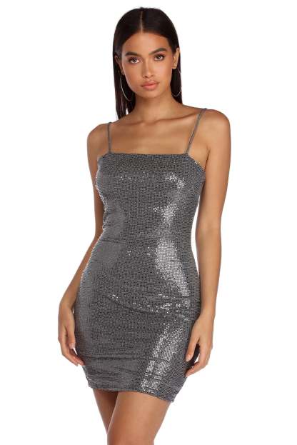 Flashy In Sequins Dress - Lady Occasions