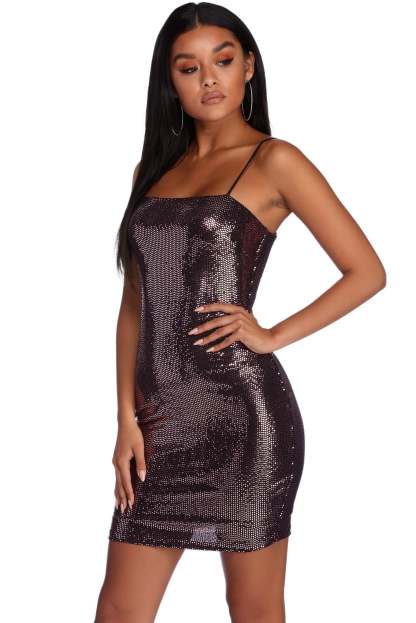 Flashy In Sequins Dress - Lady Occasions