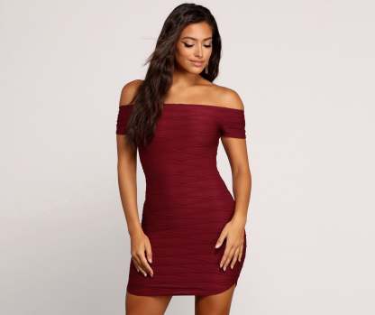 Off The Charts Mini Dress - Lady Occasions
