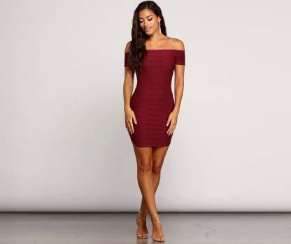 Off The Charts Mini Dress - Lady Occasions