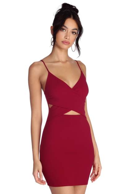Wrapped In Romance Cut Out Dress - Lady Occasions