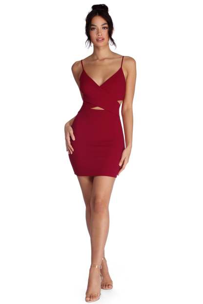 Wrapped In Romance Cut Out Dress - Lady Occasions