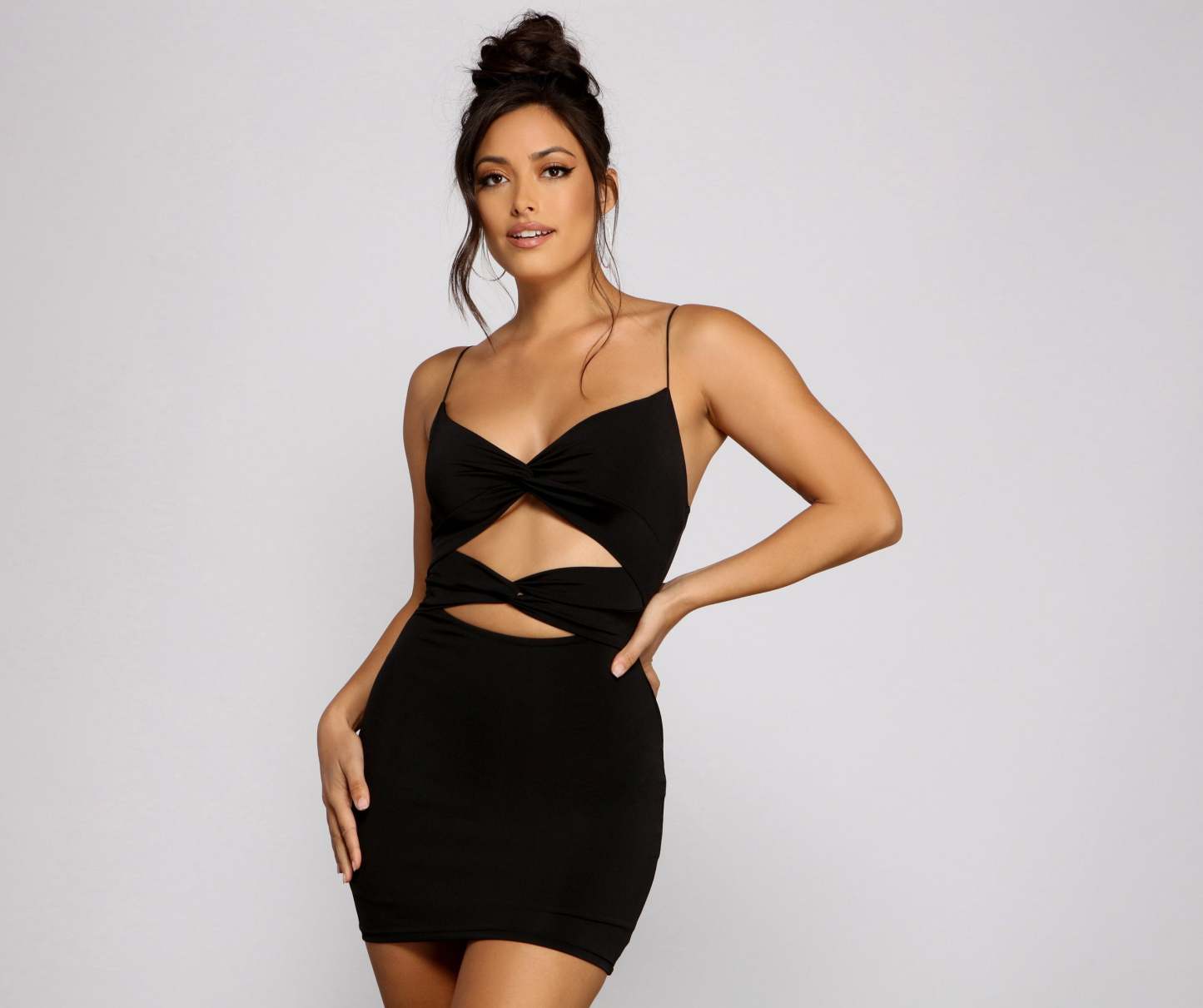 Strike A Pose Cutout Mini Dress - Lady Occasions