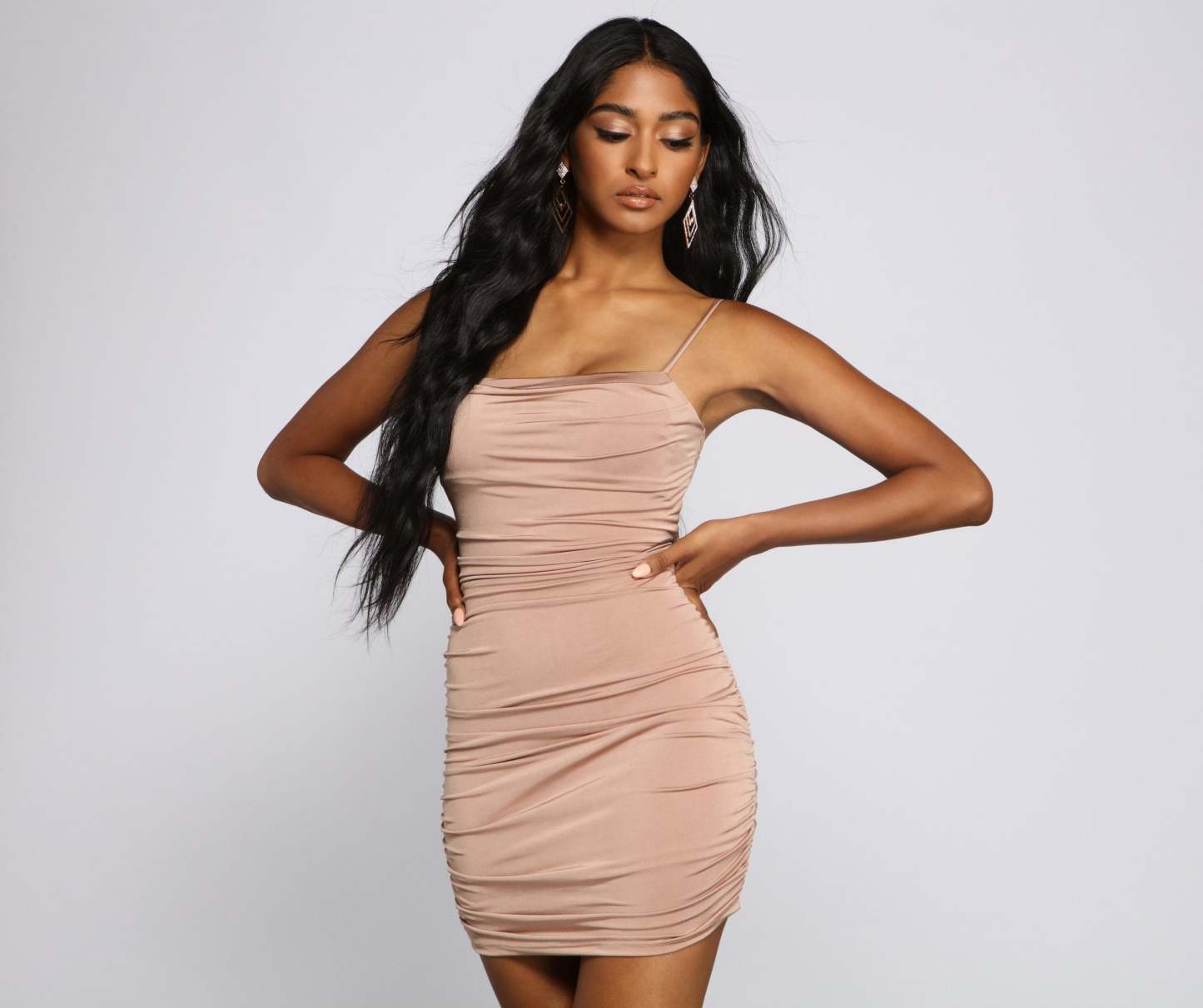 Stunning Style Ruched Mini Dress - Lady Occasions
