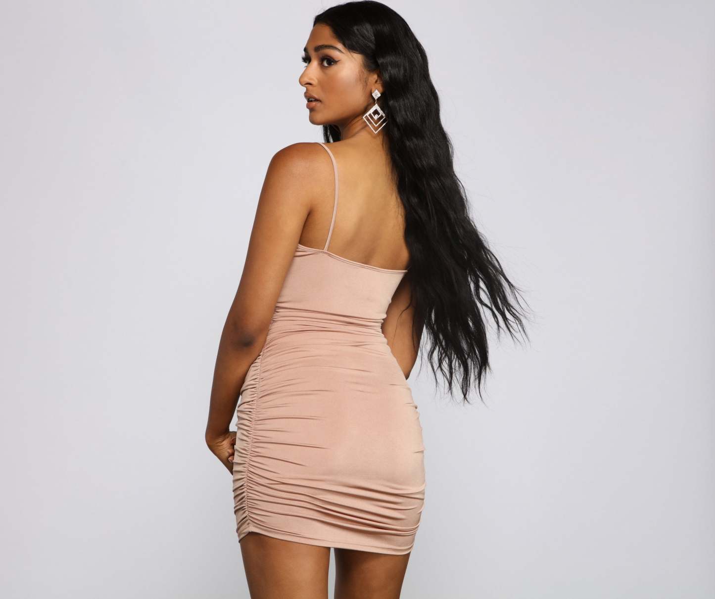 Stunning Style Ruched Mini Dress - Lady Occasions