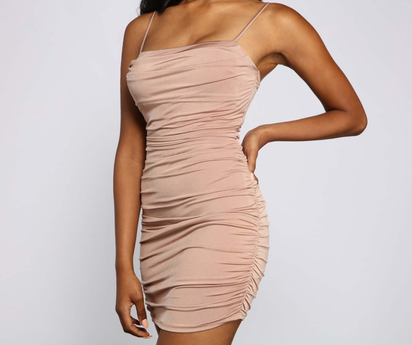 Stunning Style Ruched Mini Dress - Lady Occasions
