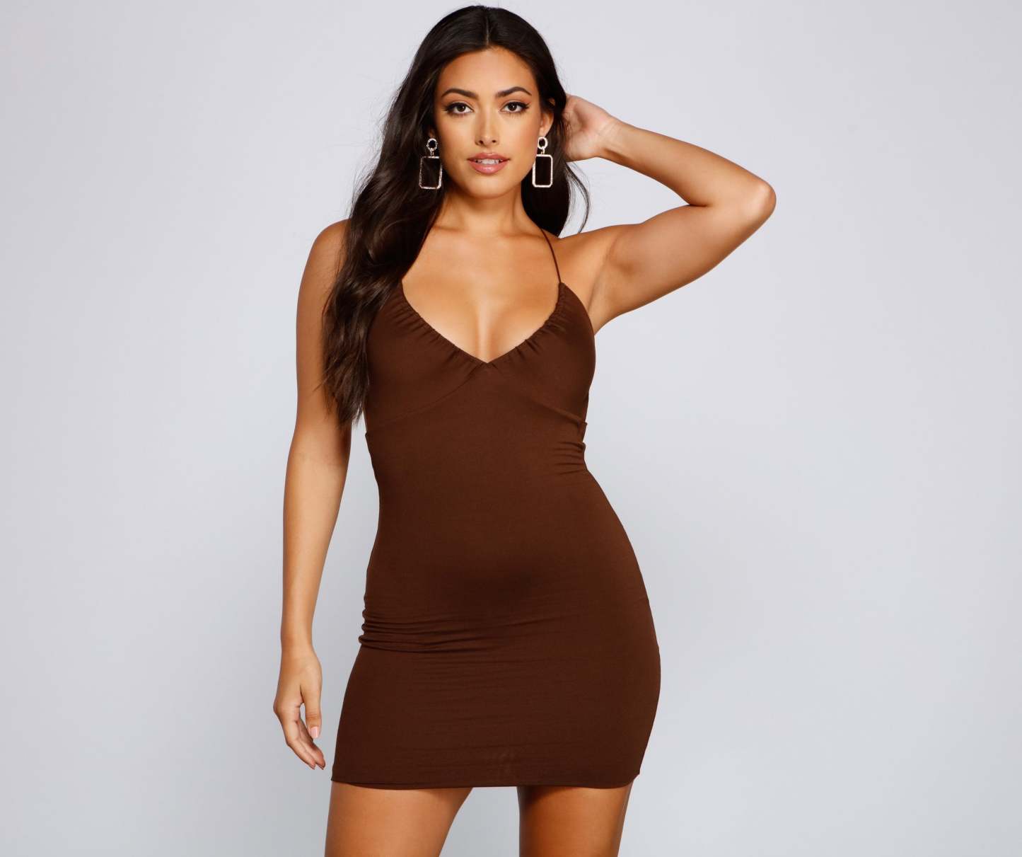 Sultry Impression Open Back Mini Dress - Lady Occasions