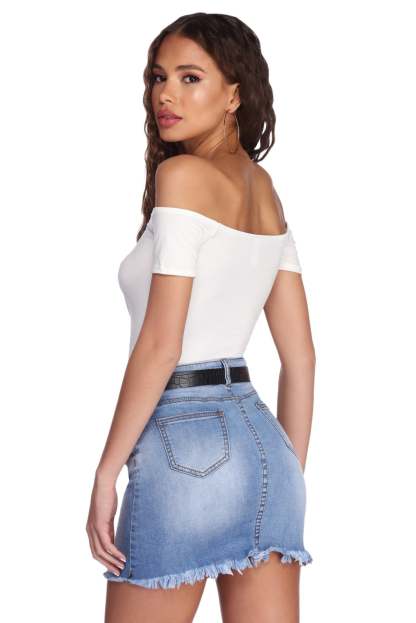 Knot Over You Off Shoulder Crop Top - Lady Occasions
