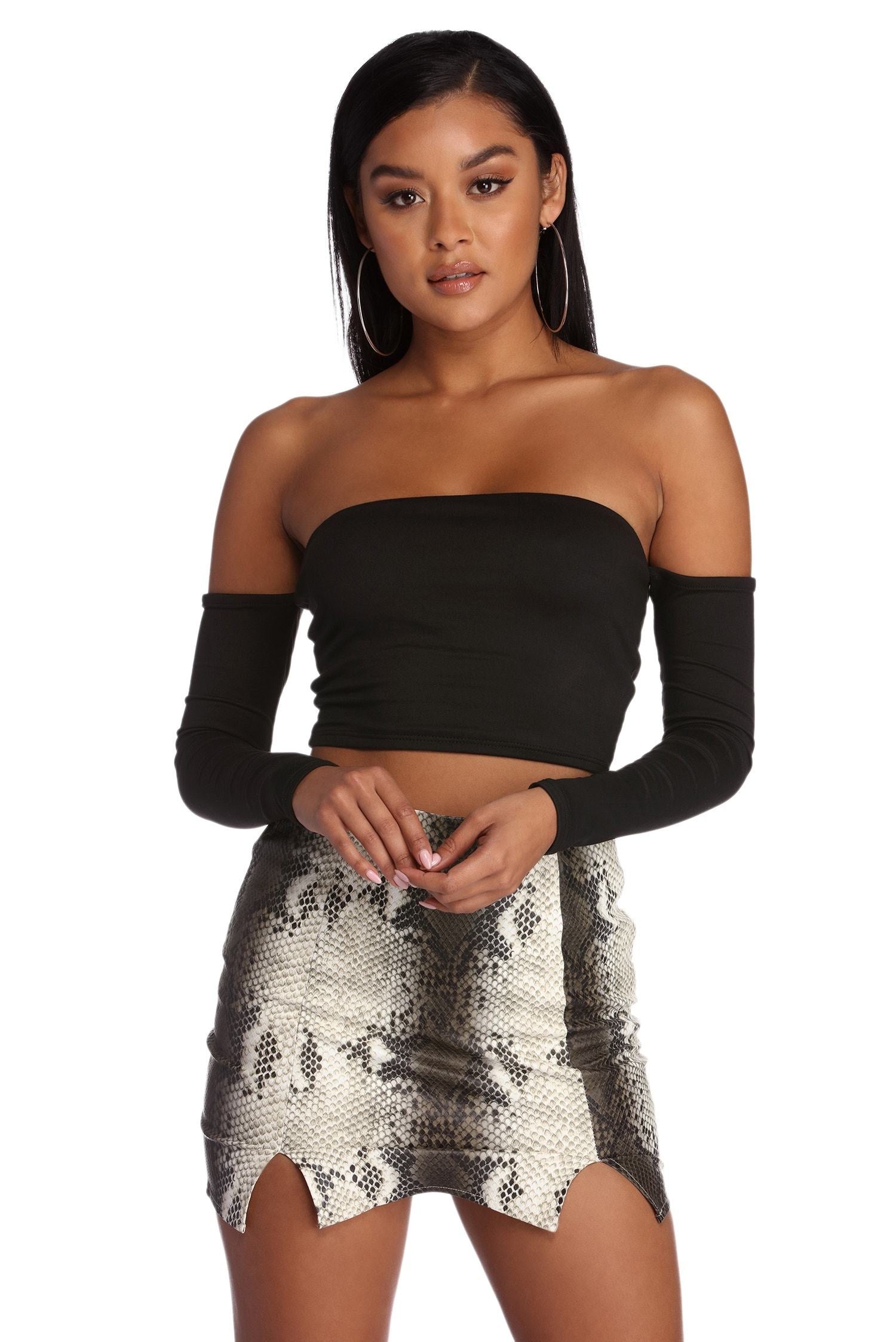 Off To Party Crop Top - Lady Occasions