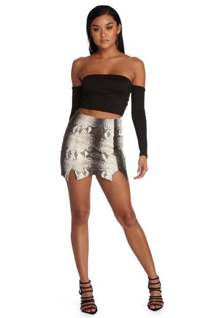 Off To Party Crop Top - Lady Occasions