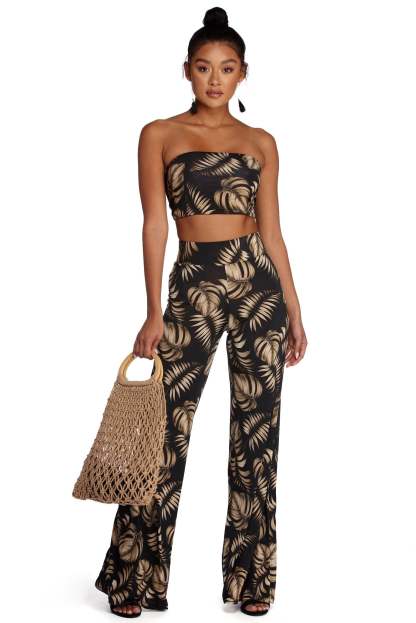Island Vibes Wide Leg Pants - Lady Occasions