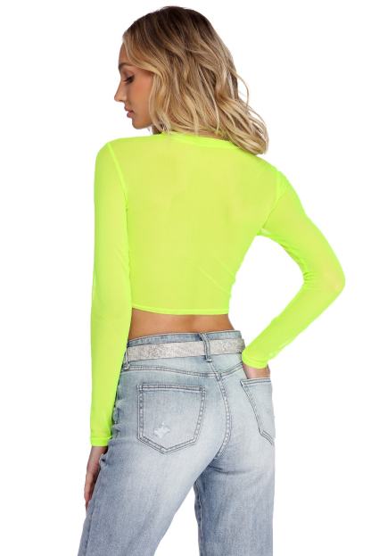 Mesh With The Best Crop Top - Lady Occasions