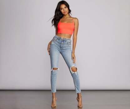 Strapped In Style Crop Top - Lady Occasions
