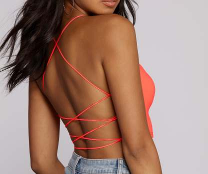 Strapped In Style Crop Top - Lady Occasions