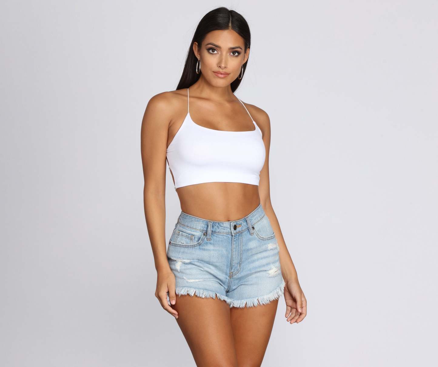 Strapped In Style Crop Top - Lady Occasions