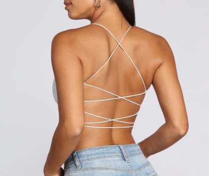 Strapped In Style Crop Top - Lady Occasions