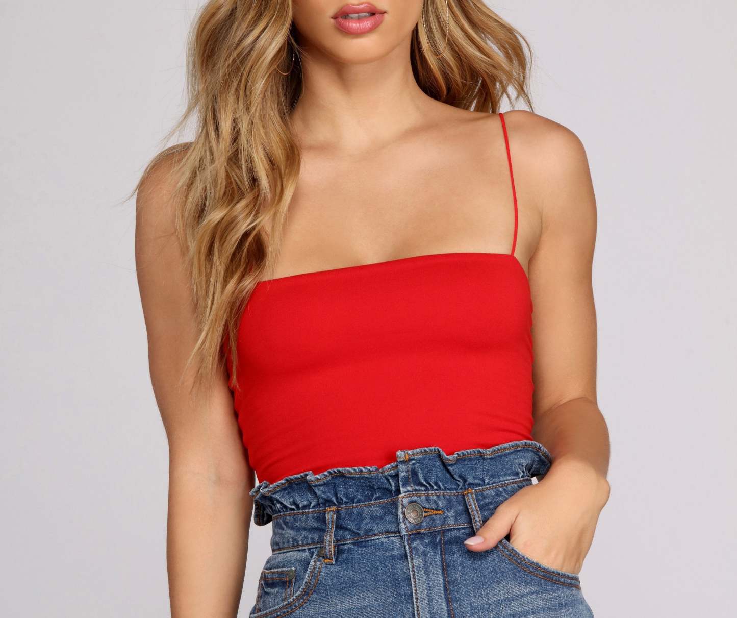 Cropped And Basic Tank - Lady Occasions