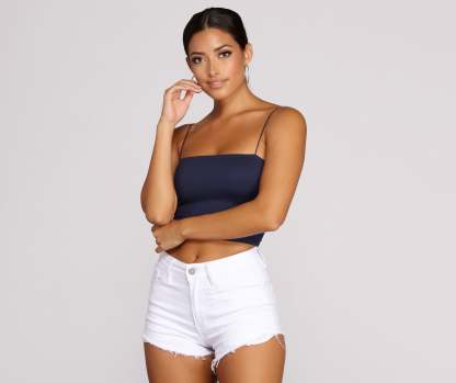 Cropped And Basic Tank - Lady Occasions