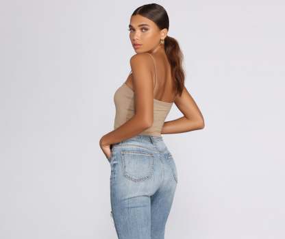 Cropped And Basic Tank - Lady Occasions
