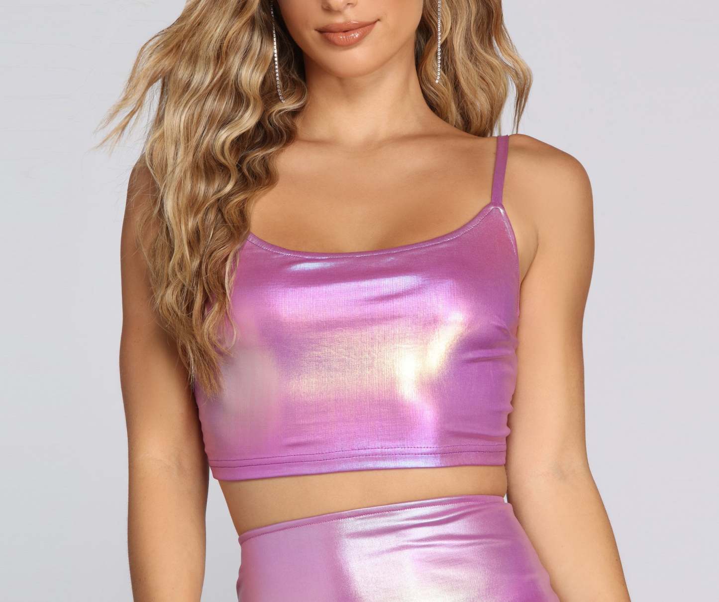 Major Babe Spaghetti Strap Crop Top - Lady Occasions
