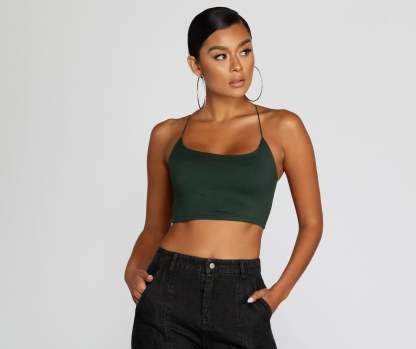 Strapped In Style Crop Top - Lady Occasions