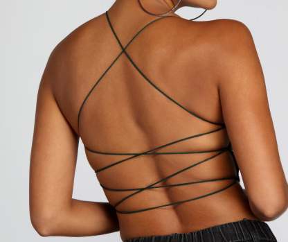 Strapped In Style Crop Top - Lady Occasions