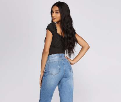 Be Honest Ruched Tie Front Top - Lady Occasions