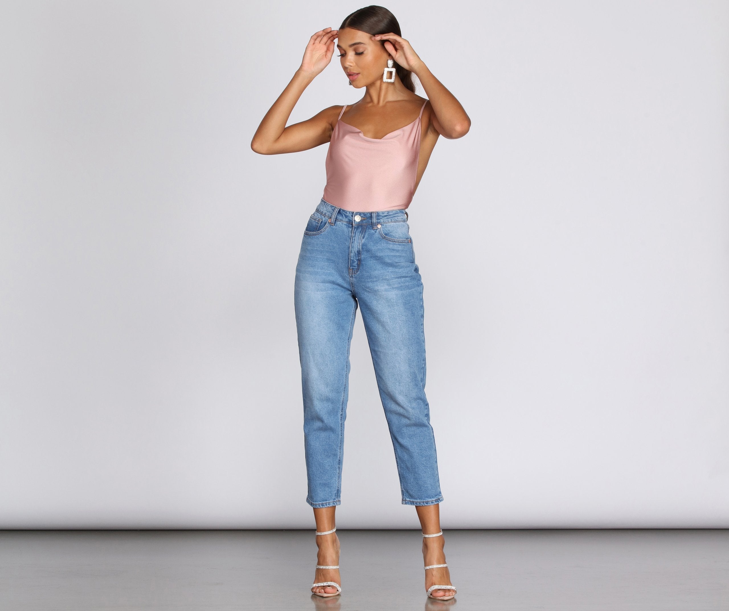 On It Cowl Neck Bodysuit - Lady Occasions