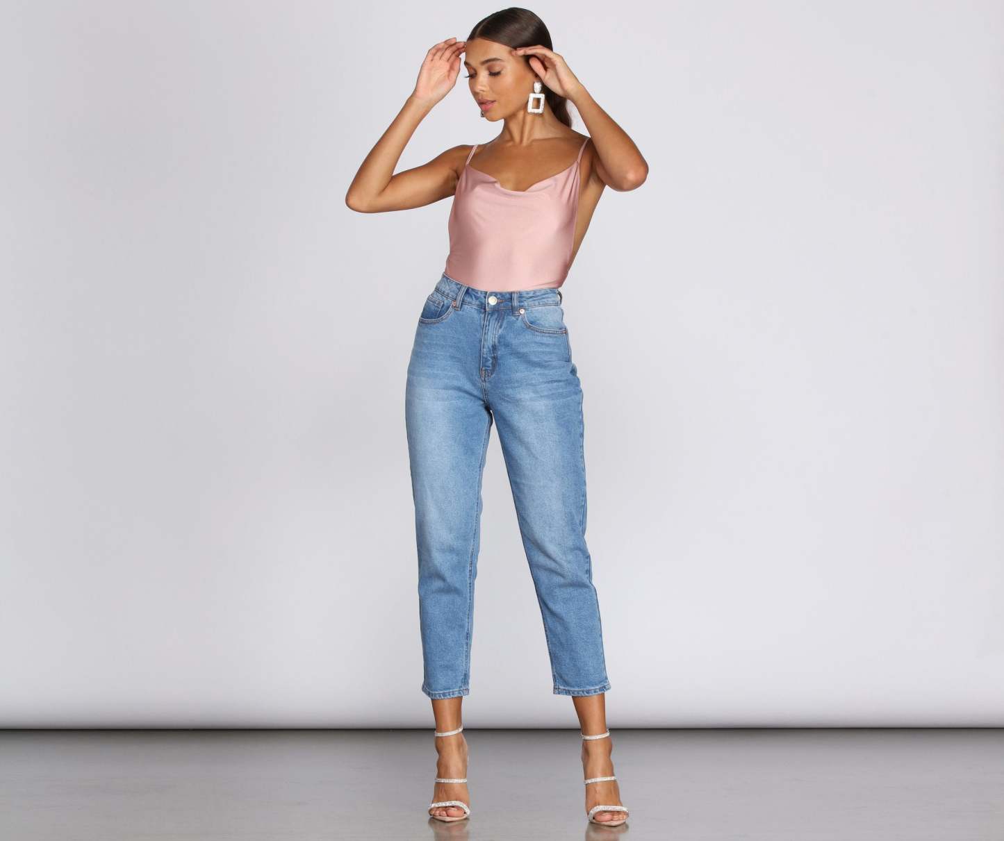 On It Cowl Neck Bodysuit - Lady Occasions