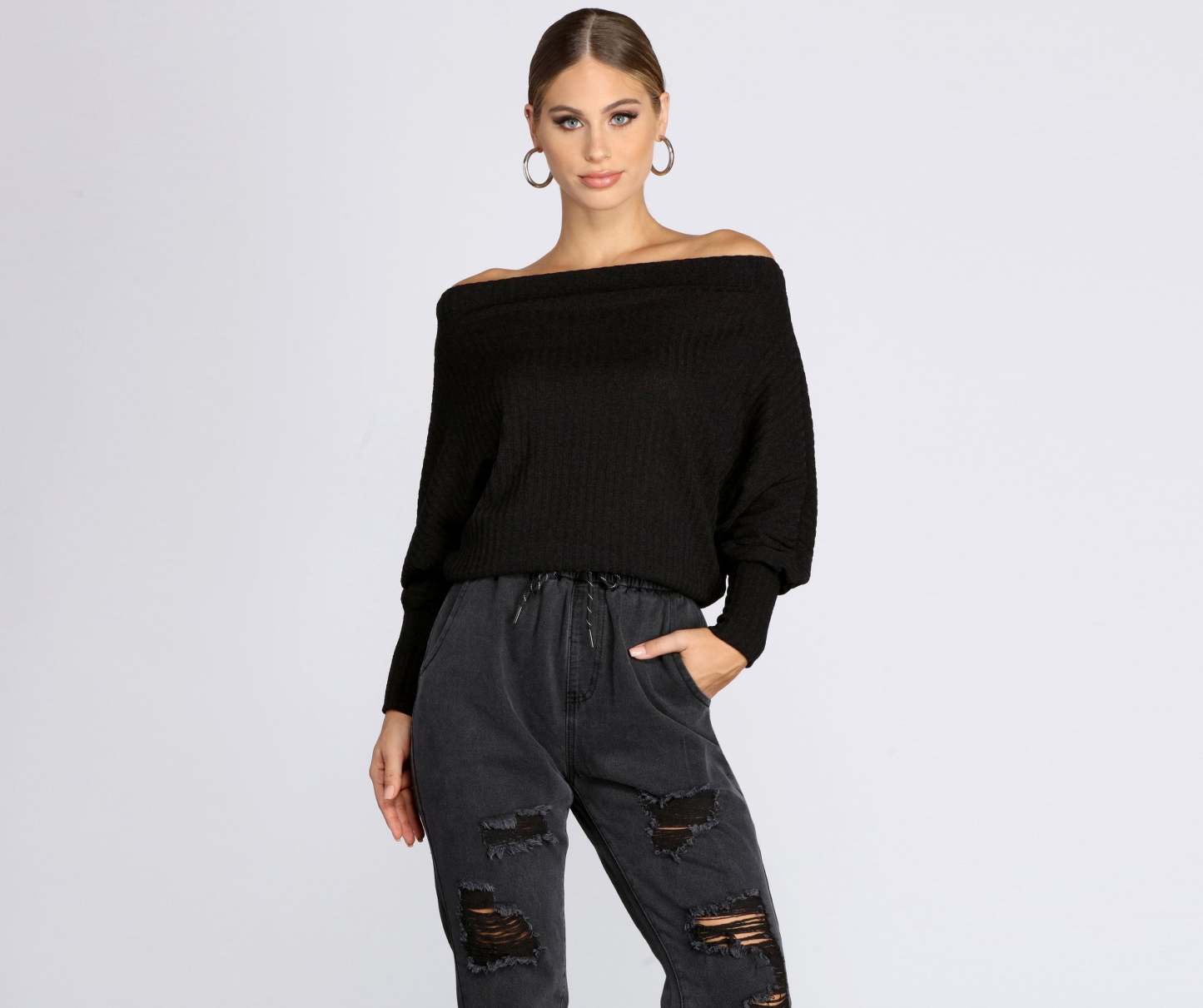 Comfy Chic Ribbed Knit Top - Lady Occasions