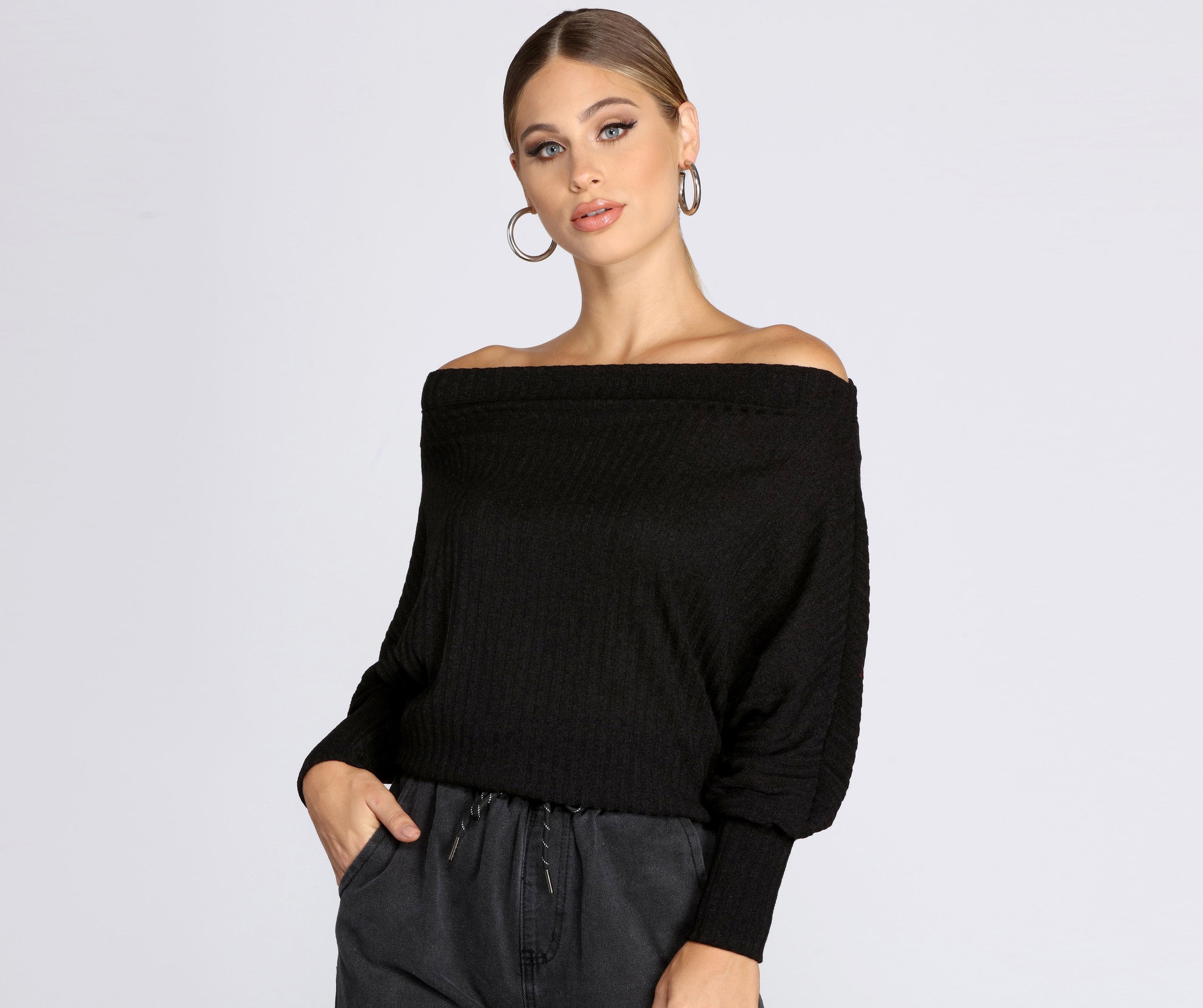 Comfy Chic Ribbed Knit Top - Lady Occasions