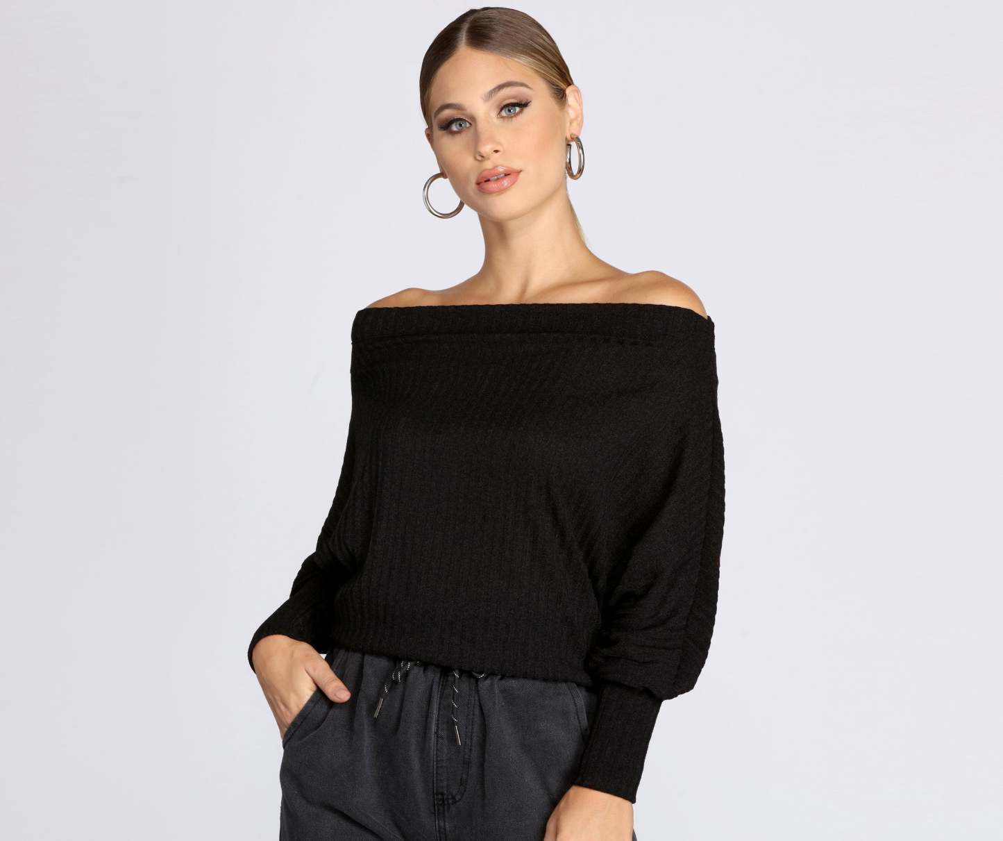 Comfy Chic Ribbed Knit Top - Lady Occasions