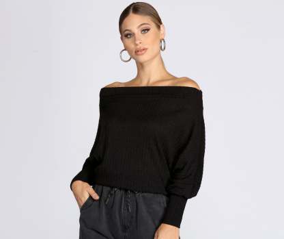 Comfy Chic Ribbed Knit Top - Lady Occasions