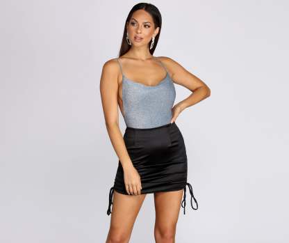 Light It Up Lurex Bodysuit - Lady Occasions