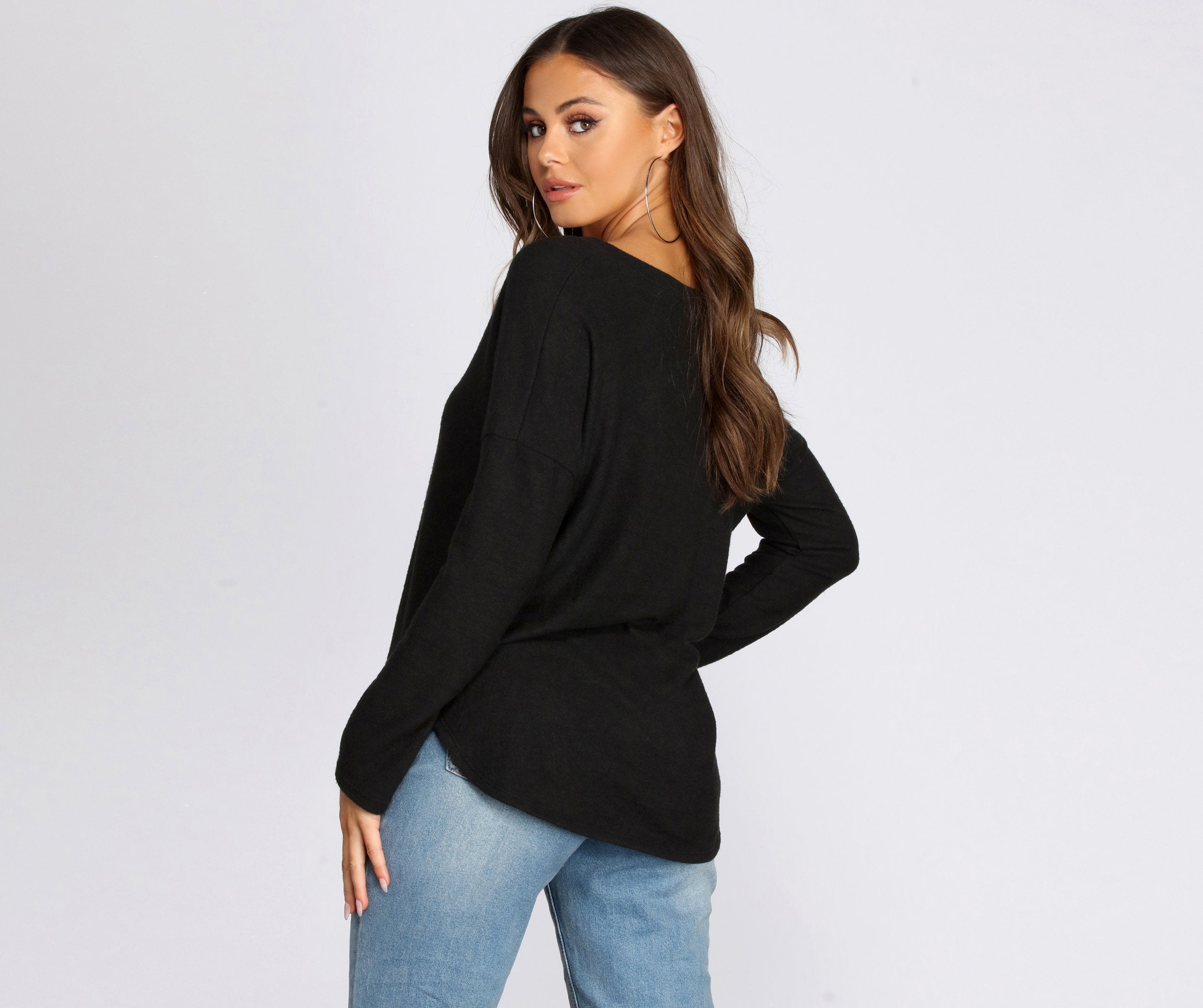 In My Feels Fuzzy Sweater - Lady Occasions