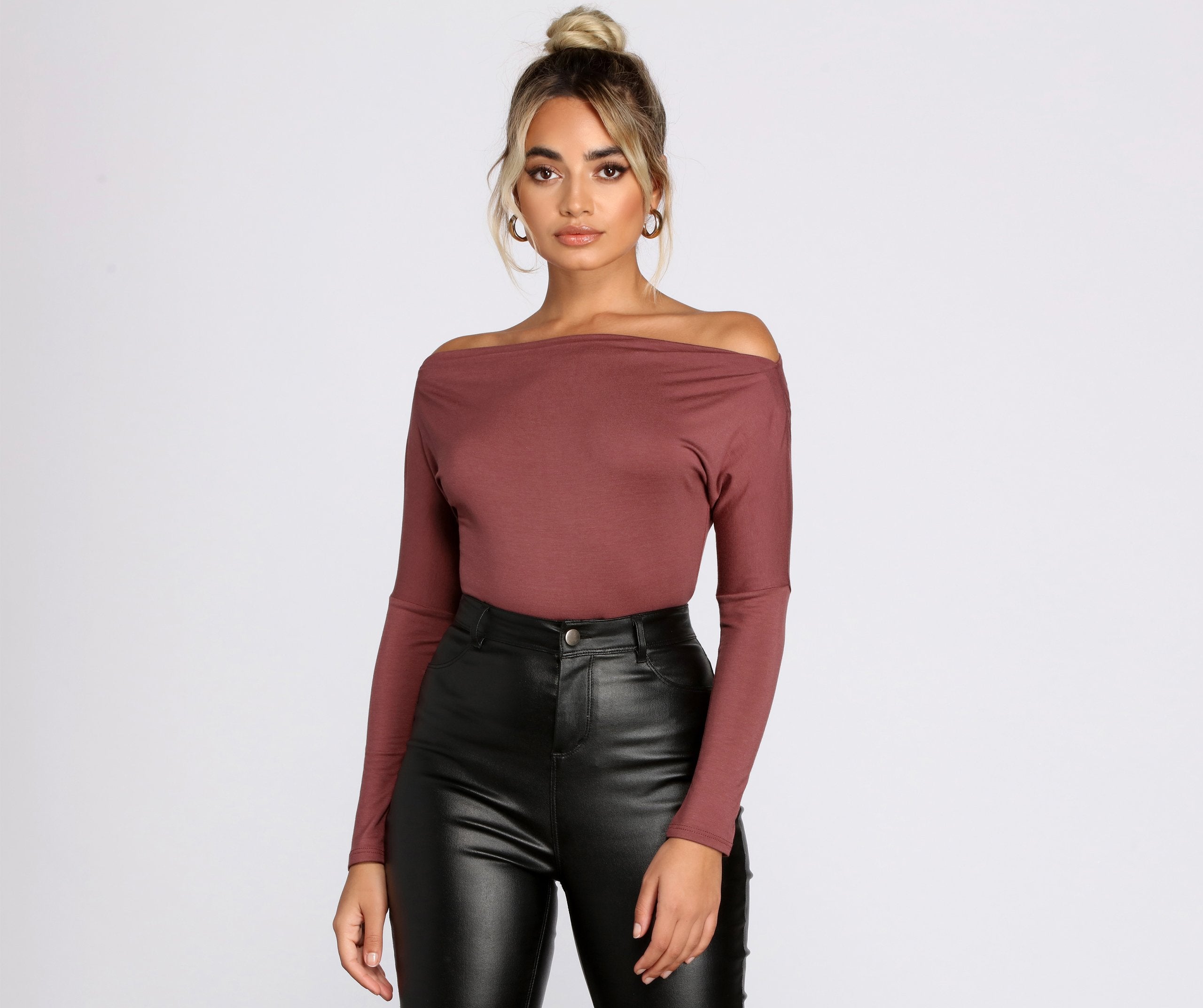 Lovin' Knit Boat Neck Bodysuit - Lady Occasions