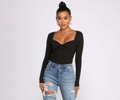 Sweet On You Knit Bodysuit - Lady Occasions