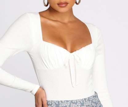 Sweet On You Knit Bodysuit - Lady Occasions