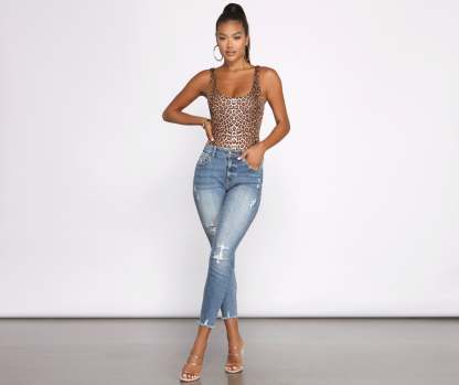 Wild Thing Animal Print Bodysuit - Lady Occasions