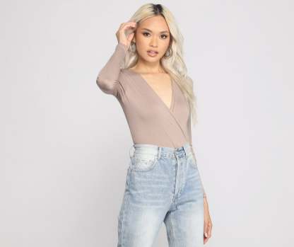 All Wrapped Up In Chic Style Bodysuit - Lady Occasions