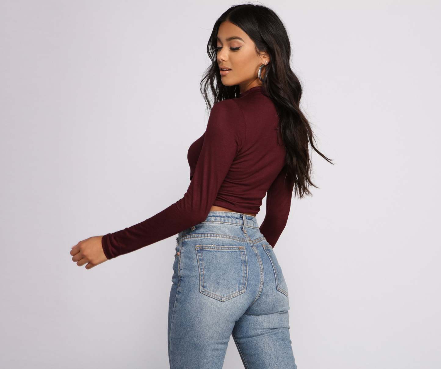 Stylish Stunner Crepe Knit Crop Top - Lady Occasions