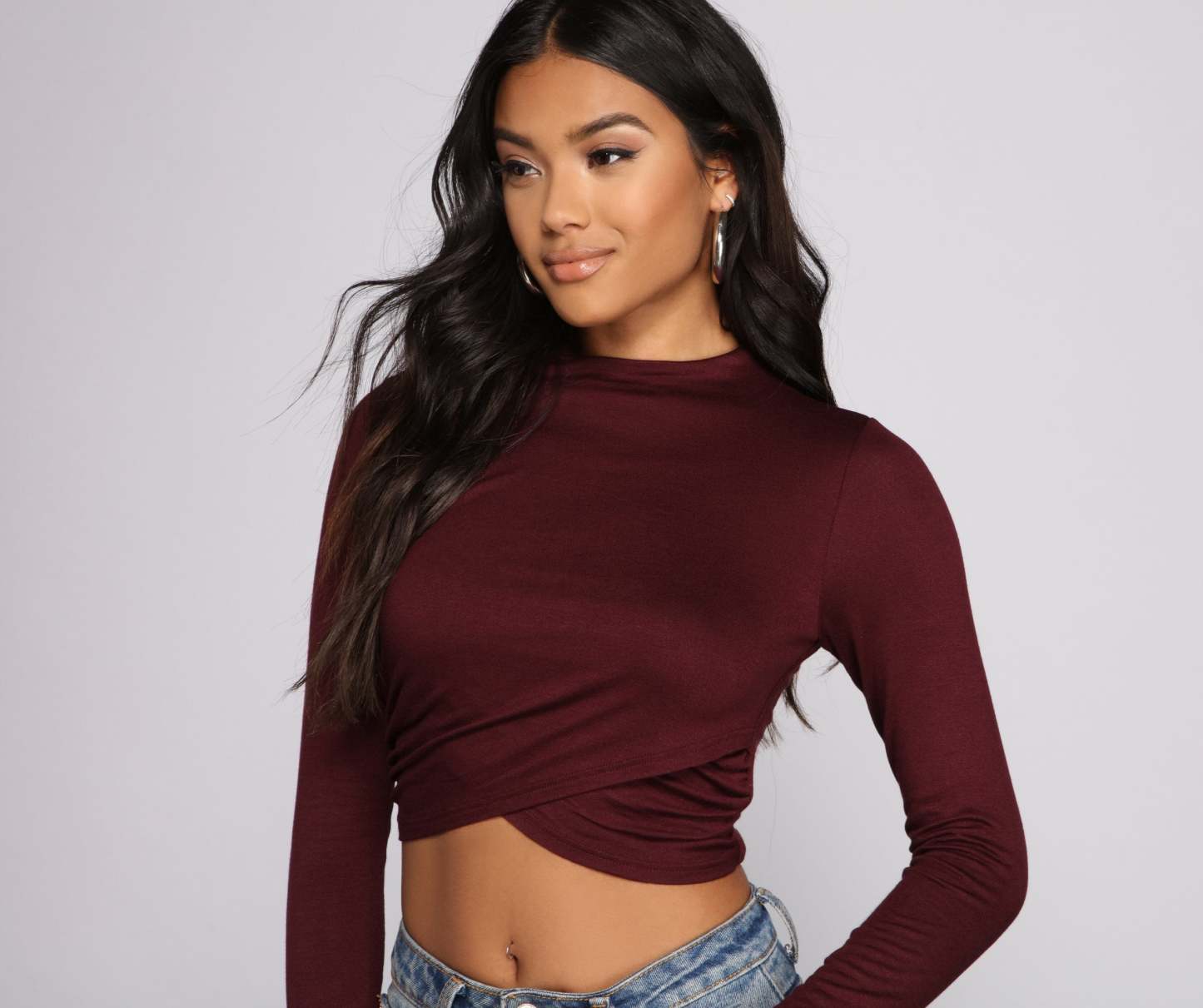 Stylish Stunner Crepe Knit Crop Top - Lady Occasions