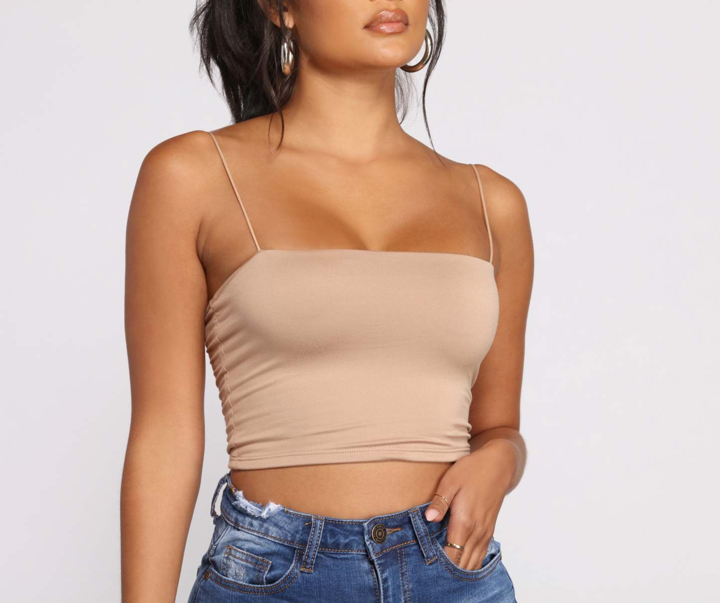 Cropped And Basic Tank - Lady Occasions