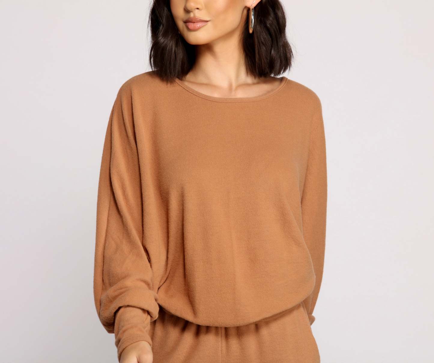 Keeping Knit' Basic Long Sleeve Top - Lady Occasions