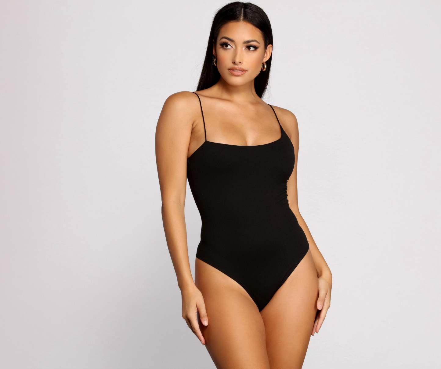 Keeping Knit Basic Asymmetrical Strap Bodysuit - Lady Occasions