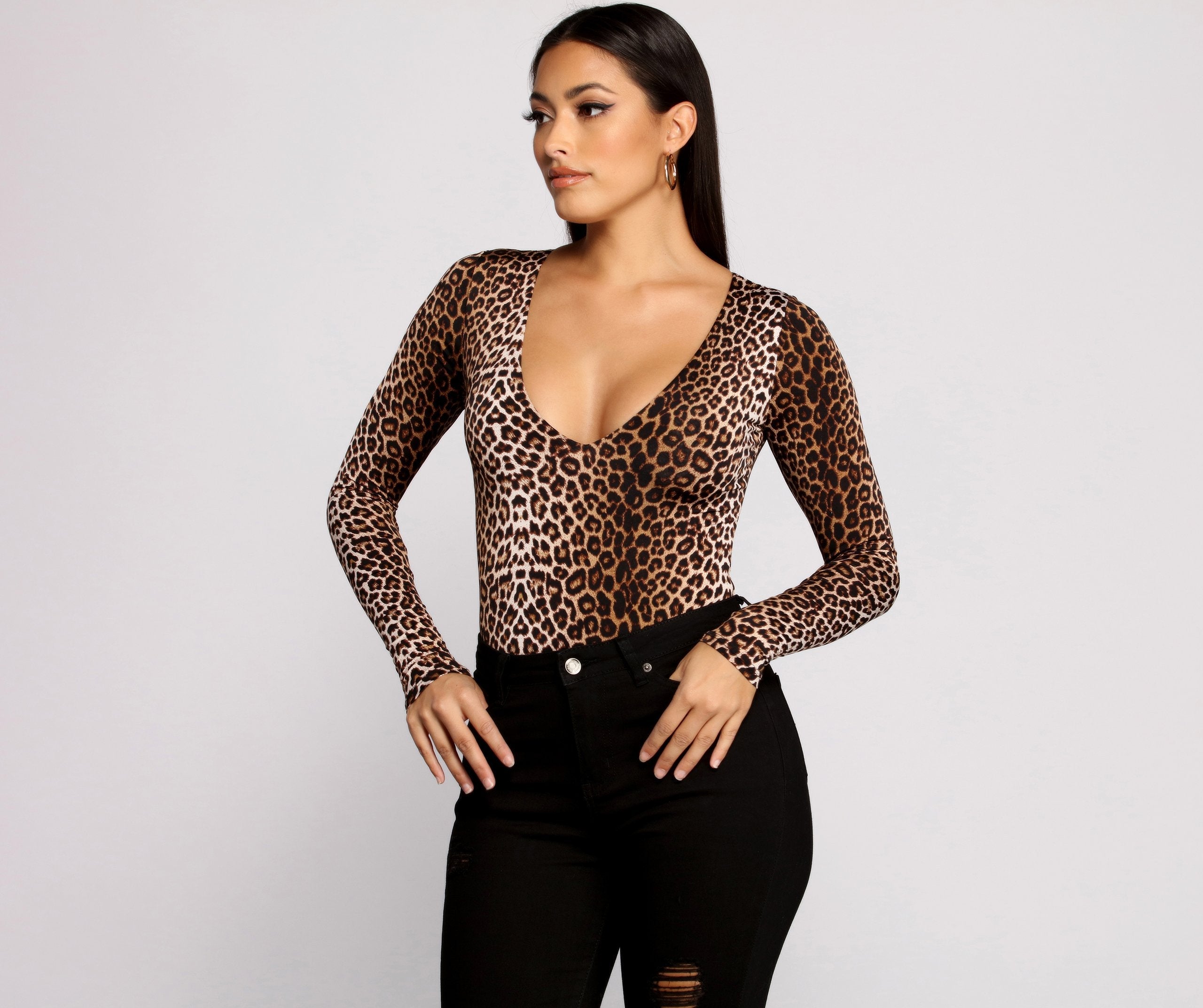 Instincts Unleashed Long Sleeve Bodysuit - Lady Occasions