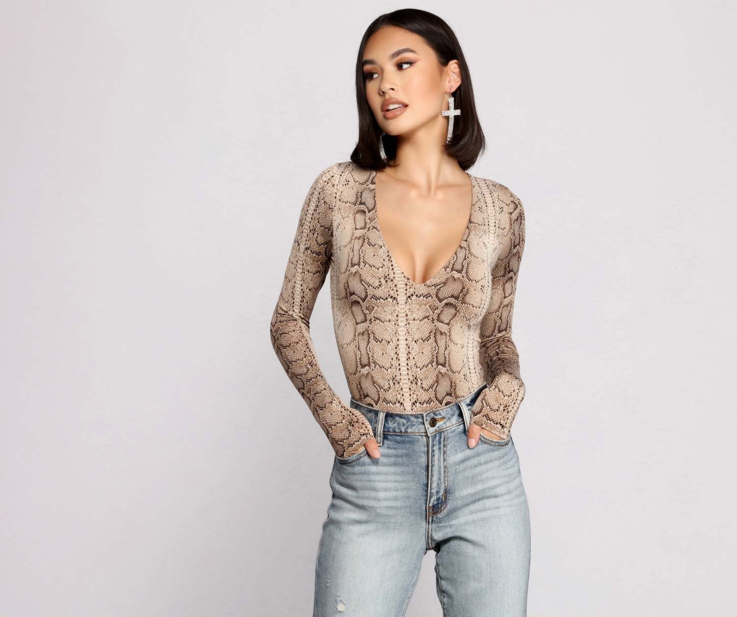 Instincts Unleashed Long Sleeve Bodysuit - Lady Occasions